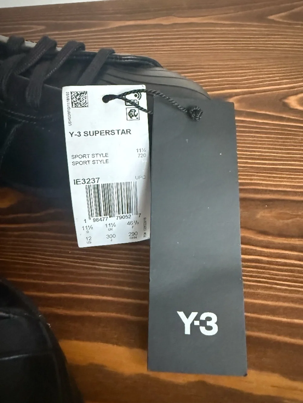 Adidas Y3 Superstar ‘Triple Black’ Low Shoes Yohji Yamamoto IE3237 Men Size 12